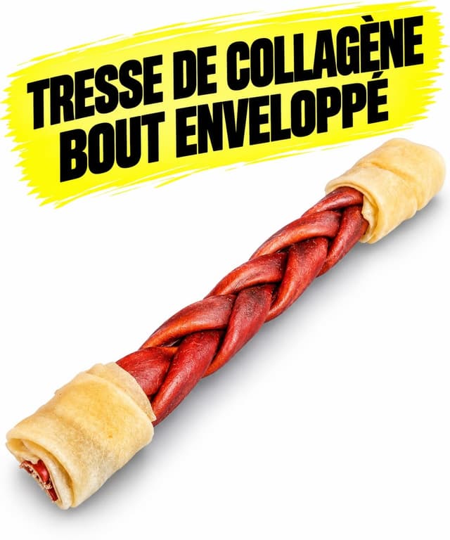 LB-D Tresse de Collagène Bout Enveloppé 12''