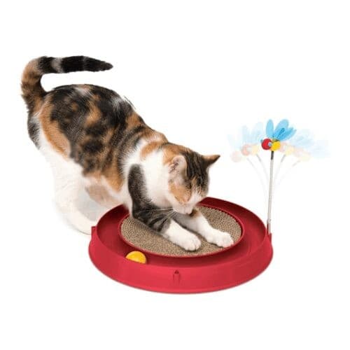 CATIT PLAY Circuit 3 en 1 Rouge, 36 cm (14 po)