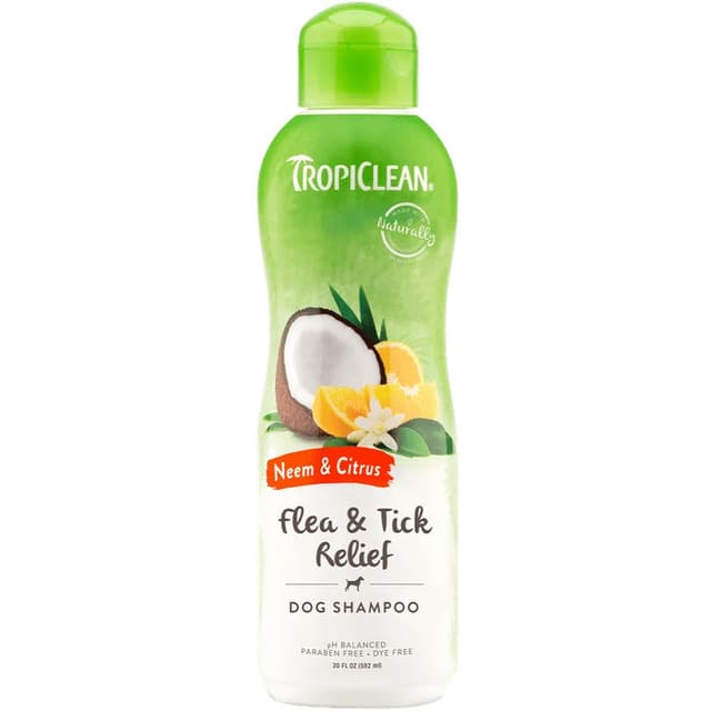 TROPICLEAN Shampooing Chiens Puces & Tiques 591 ml