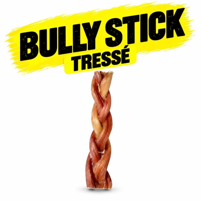 LB-D Bully Stick Tressé 6''