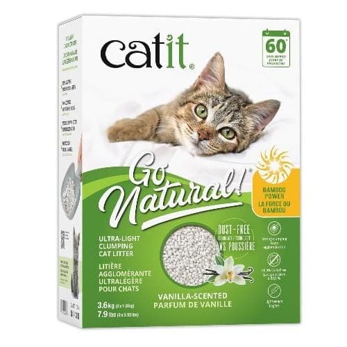 CATIT Litière Go Natural Bamboo, Vanille 3.6kg