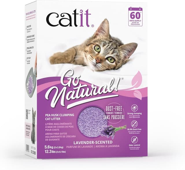 CATIT Litière Go Natural Pois Lavande 5.6kg