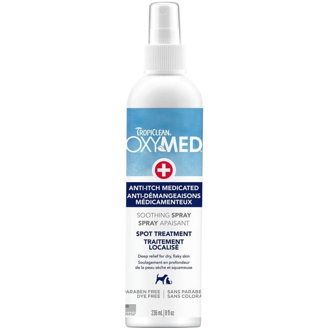 TROPICLEAN Oxymed Spray Apaisant Traitement Localisé 236 ml