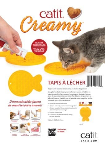 CATIT Creamy Tapis à lécher Poisson